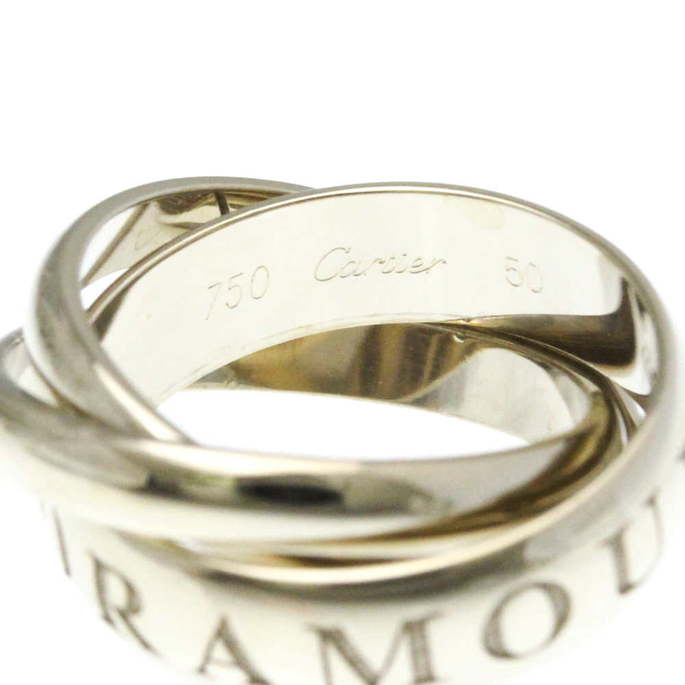 Cartier Authentic 18k Silver Trinity Ring - image 5